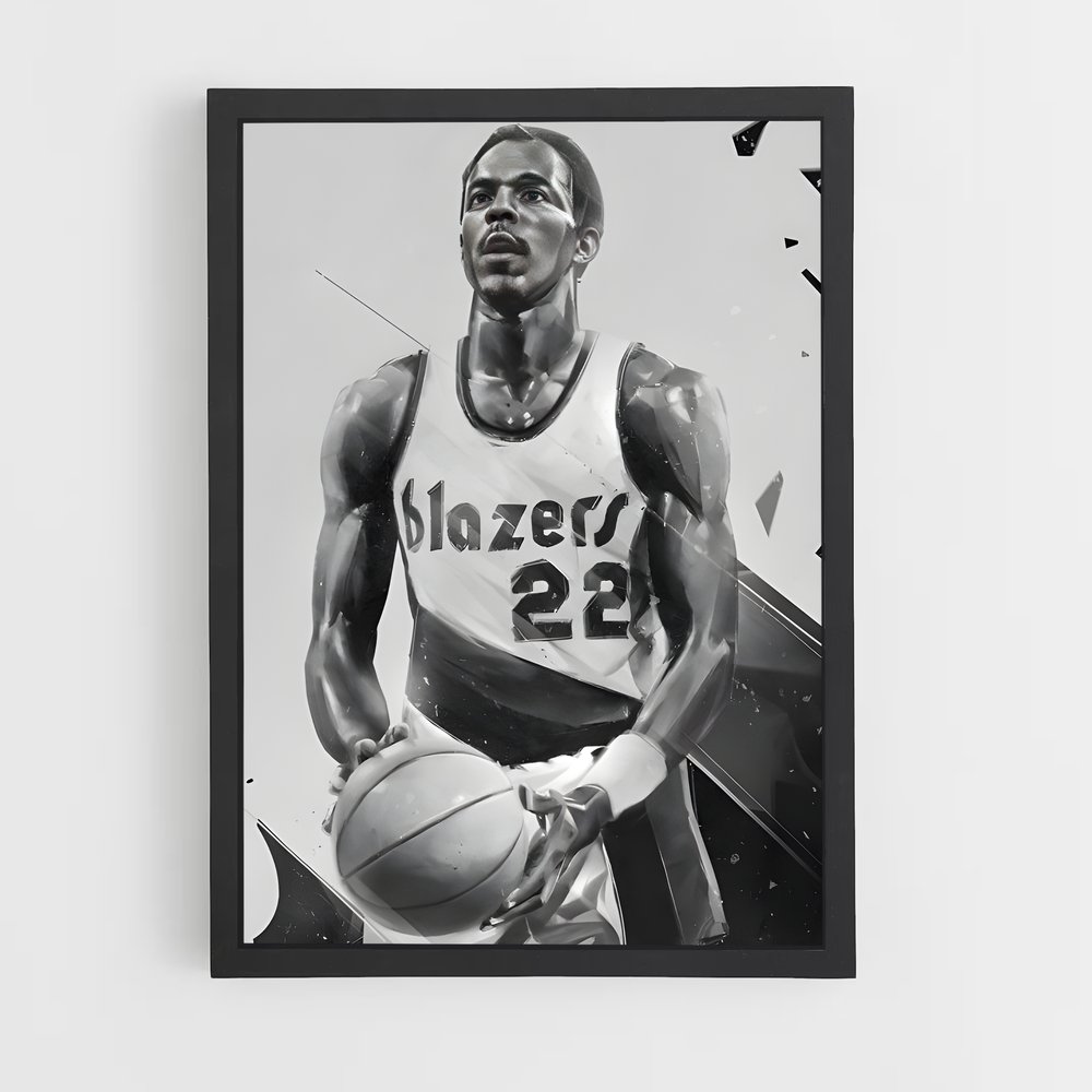 Poster Clyde de drexler – affiche Basketball (vue 2)